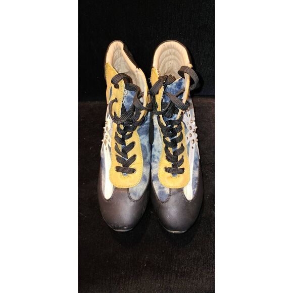 Bumper Denim Wedge Bootie - Picture 1 of 4